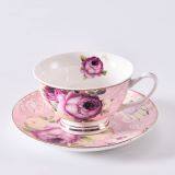 Chaozhou Manufacturer Top Quality Ceramics Latest Color Design Coffee Cup With Saucer for Sale thumbnail-2