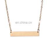 DIY Necklace Women Name Necklace Jewelry Stainless Steel Bar Necklace Jewelry thumbnail-5