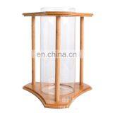 Creative Bamboo and Wood Ecological Fish Tank Desktop Mini Aquariums Wholesale thumbnail-4