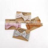Organic Cotton Knitted Rib Knotted Baby Headband Knot thumbnail-4