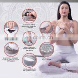 Large Round Velvet Meditation Pillow Premium Yoga Pillow Buckwheat Meditation Cushions thumbnail-4