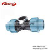 Shanxi Midas Factory Price pp pe Compression Fittings 90 Degree Tee for Irrigation Pipe and Water Supply thumbnail-2