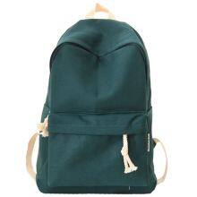 Men Girls Canvas Cloth School Bags Backpacks thumbnail-2