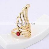 316L Stainless Steel Red Eye Wolf Head Mens Biker Ring Jewelry Size 8-14 thumbnail-1