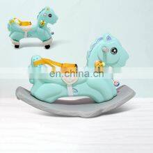 Factory Price Kindergarten Children Ride on Toys 2019 Popular Indoor 2 in 1 Plastic Rocking Horse for Kids thumbnail-1