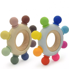 Wholesale Silicone Rudder Teether Rattle Toys By Weiqi thumbnail-5