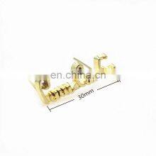 Custom Handbag Hardware Zinc Alloy Gold Engraved English Letters Alphabet Metal Brand Logo Plated For Bags thumbnail-2