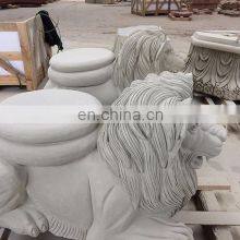Sichuan Factory Natural Sandstone Hand Curved Carving OEM Various Stone Lion Sculpture thumbnail-3