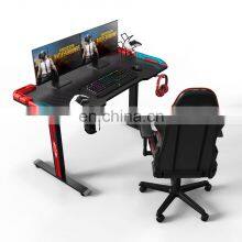 Best Selling Gaming Table With LED Lights PC Laptop Computer Elctronic Height Adjustable Gaming Desk thumbnail-2