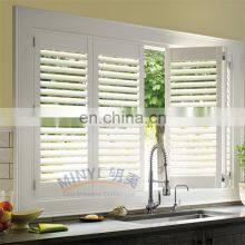 White Sunscreen Horizontal Louver Plantation Shutters