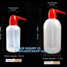 Custom Logo 250ml 500ml 1000ml Plastic Red Head Curved Mouth Cleaning Washing Bottle, Laboratory Supplies thumbnail-4