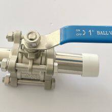 Stainless Steel Three-piece Welded Extended Valve With Full Port Design thumbnail-1