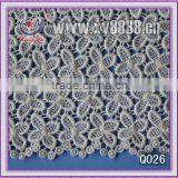 factory wholesles cotton yarn water soluble embroidery venice lace fabric