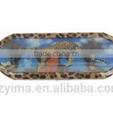 Horse Dandy Brush With 3D Leopard Image Pattern/equestrian Brush thumbnail-1