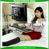 Portable Standing Sitting Computer Desk Height Adjustable Angle Rotatable