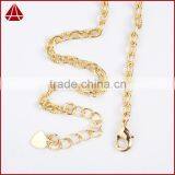 14 Inch 14K Wholesales Designs Stainless Steel Mens Jewelry Figaro Chains Link Necklace thumbnail-1