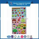 Colorful Cute Puffy Sticker Kids Room Decoration Puffy Sticker Sponge Sticker