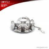 Novelty Teapot Shaped Stainless Steel Tea Strainer in 119th Canton Fair Quality Choice thumbnail-1