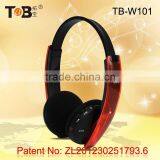 Wireless Earmuff FM AM Radio and Mp3 Player Headphones / Headsets With TF / MicroSD Card TB-W101 thumbnail-3