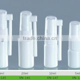 HDPE/PE white plastic throat spray bottles, throat spray bottle with pump/cap 5ml 10ml 15ml 20ml 30ml