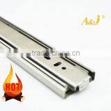 High Quality 3 Fold Full Extension Ball Bearing Roller Drawer Slide thumbnail-2