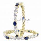 Indian Diamond Look Costume Wedding Wear Style Bangles Bracelet thumbnail-1