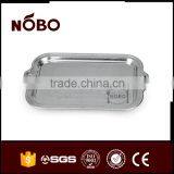 Stainless Steel Flower Embossed Food Serving Tray thumbnail-4
