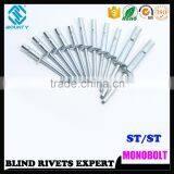 DOME HEAD STRUCTURE CUP FIX RIVETS