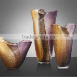 Colored Vintage Glass Flower Vase thumbnail-1