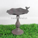 Metal Finch Bird Feeder W/Leaf-shaped Stand