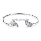 Adorable Wings Style 925 Sterling Silver Jewelry Bracelet thumbnail-1