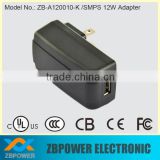 12V Switching Power Adapter 12W USB Wall Charger