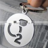 Keychain Manufacturers in China / Nickel Plated Souvenir Keychain / Company Logo Keychain for Gift