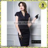 Short Sleeves Elegant Mature Women's Office Uniform thumbnail-5