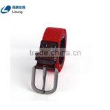 Top Quality Genuine Leather Canvas Fabric Belt For Women thumbnail-4