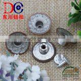 Fashion Custom Size Metal Nickel-Free Washable Round Screw Jean Button thumbnail-2