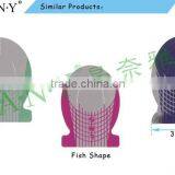 ANY Crystal Beauty Nails Design 500PCS per Roll Paper Nail Form Fish Shape thumbnail-5