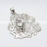 A Little Dearer !! Green Amethyst 925 Sterling Silver Pendant, Silver Jewelry 925, Sterling Silver Jewelry thumbnail-1