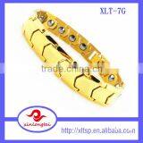 Best sales Korea jewelry gold plating titanium germanium magnetic bracelet