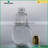 300ml Clear Glass Empty Bulb Shape Juice Bottle thumbnail-3