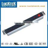 19" 1.0U 5 WAY UK TYPE MASTER-SLAVE PDU