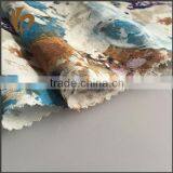 Shaoxing Flower Printing Fabric Linen and Viscose Rayon Fabric for Woman Dress thumbnail-3