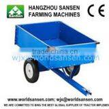 2 Wheels Tractor Dump Trailer 1500Lb. Capacity 17cu Utility Dump Trailer for ATV thumbnail-3