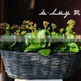 Oval Weaving Rattan Baskets With Hook thumbnail-2