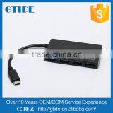 2016 New High Speed Usb 3.1 Type-C Type C Cable Connector Data Cable to 4 Port Female USB 3.0 Adapter for Nokia/xiaomi 5