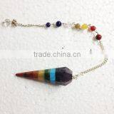 Chakra Bonded Pendulum With Chakra chain | 7 Chakra Pendulum for sale