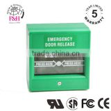 Wall Mounting 12VDC Double Pole Green square emergency call point