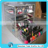 Big Clear Acrylic Nail Polish Varnish Cosmetic Makeup Display Stand Shelf Rack thumbnail-1