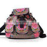 Yunnan JIXIU new arrival canvas girls backpack promotional price school bag