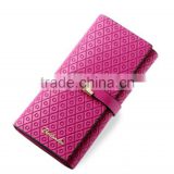 hot sale leather plaid women wallet purse clutch bag in hand customized